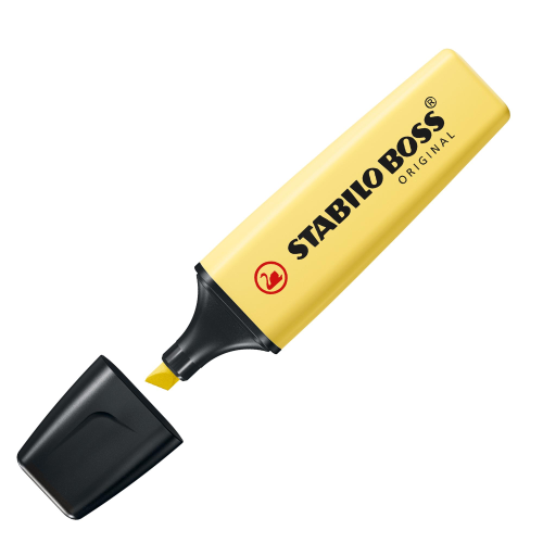 STABILO BOSS ORIGINAL PASTEL EVIDENZIATORE GIALLO BANANA 10 Pz.
